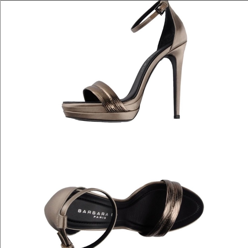 NWOT Gray Barbara Bui sandals 36.5 IT (6.5 US)